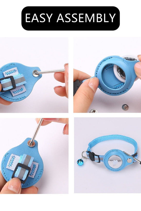 Reflective Airtag Case Collar for Cats and Dogs