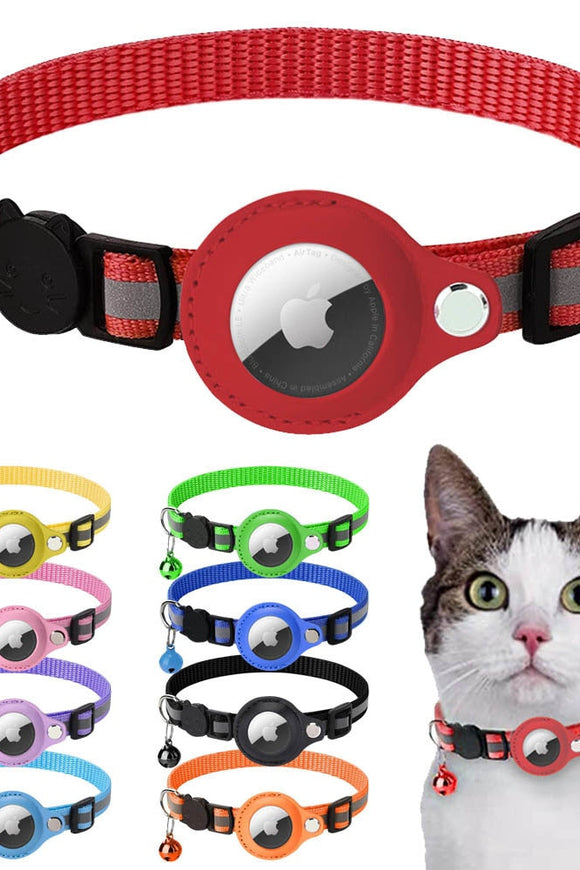 Reflective Airtag Case Collar for Cats and Dogs