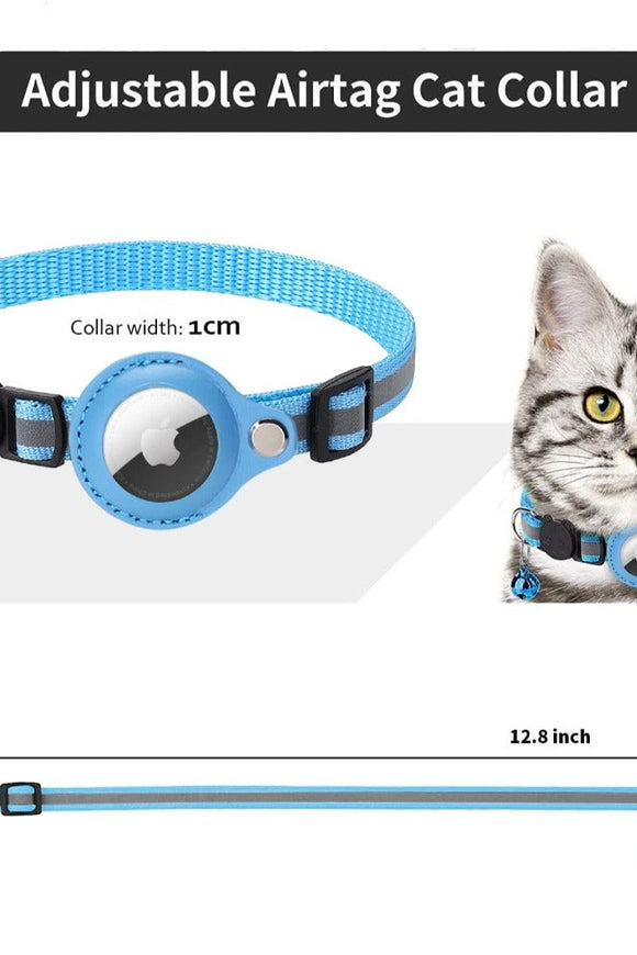 Reflective Airtag Case Collar for Cats and Dogs